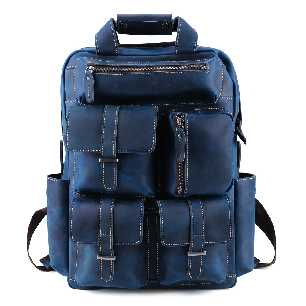 Crazy Horse Leather Backpack (3)