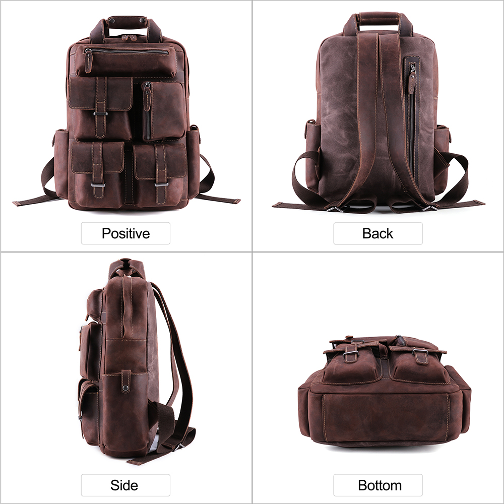 Crazy Horse Leather Backpack (6)