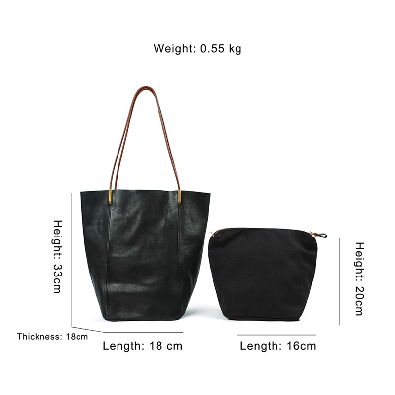 Custom Leather Ladies Bags Large Capacity Tote Bag For Woman (1)