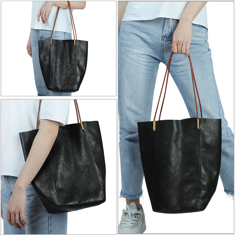 Custom Leather Ladies Bags Large Capacity Tote Bag For Woman (5)