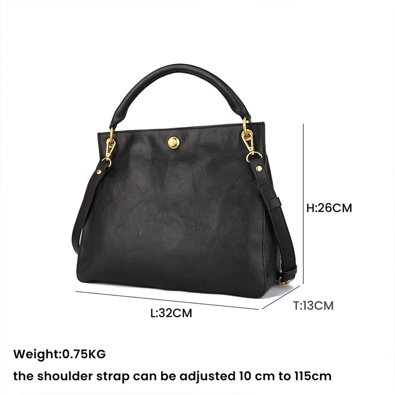 Customised logo leather ladies handbag for women (20)