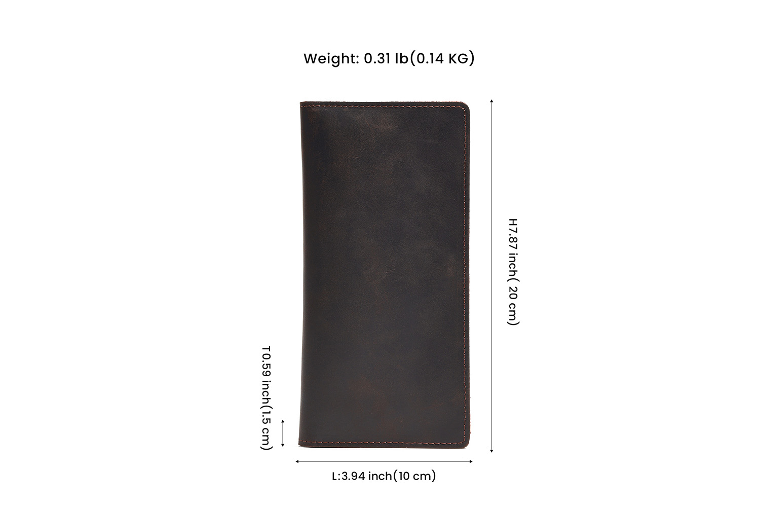 Customizable Crazy Horse Leather Vintage Men's Wallet (1)