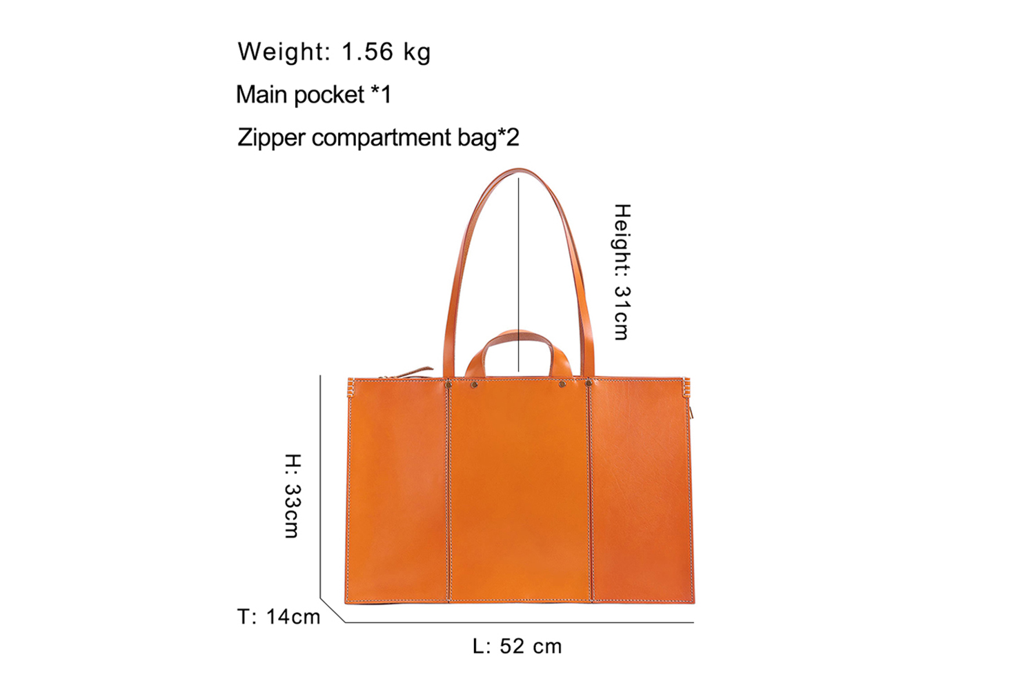 Customizable Leather Ladies Tote Bag (2)