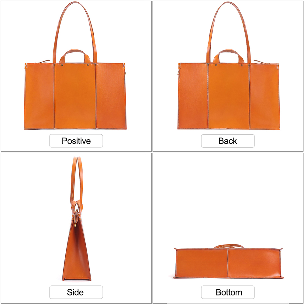 Customizable Leather Ladies Tote Bag (4)