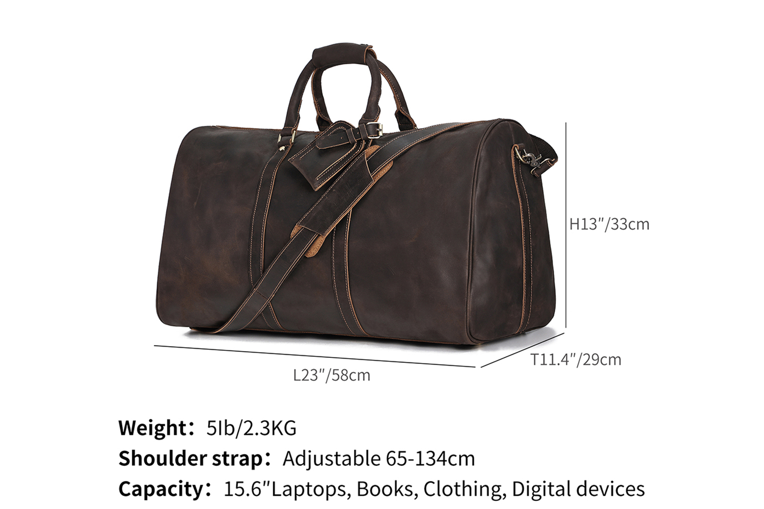 Customizable Leather Men's Vintage Luggage (1)