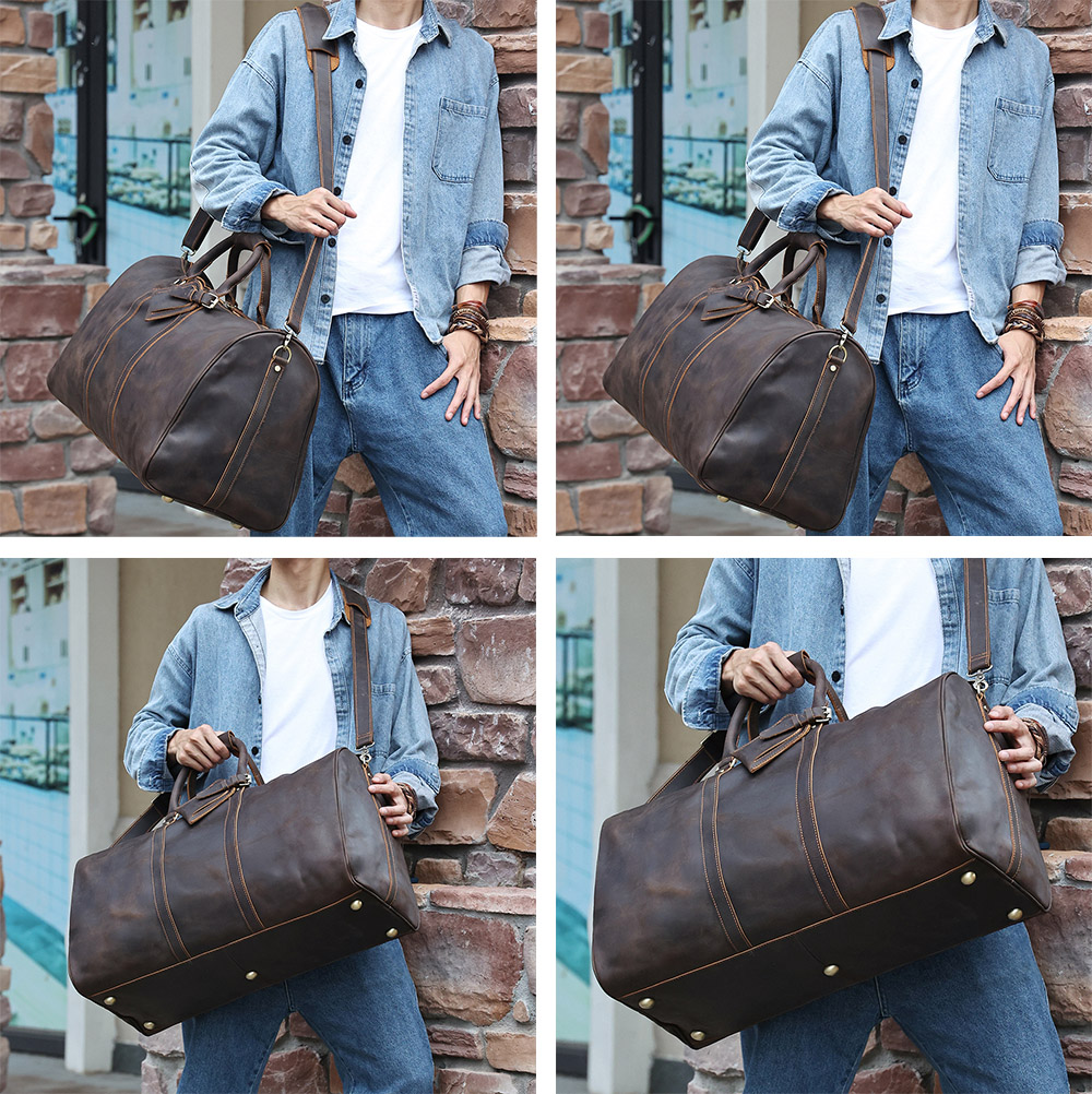 Customizable Leather Men's Vintage Luggage (3)