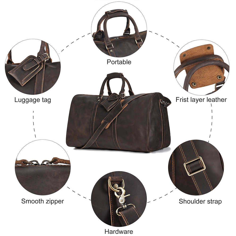 Customizable Leather Men's Vintage Luggage (7)