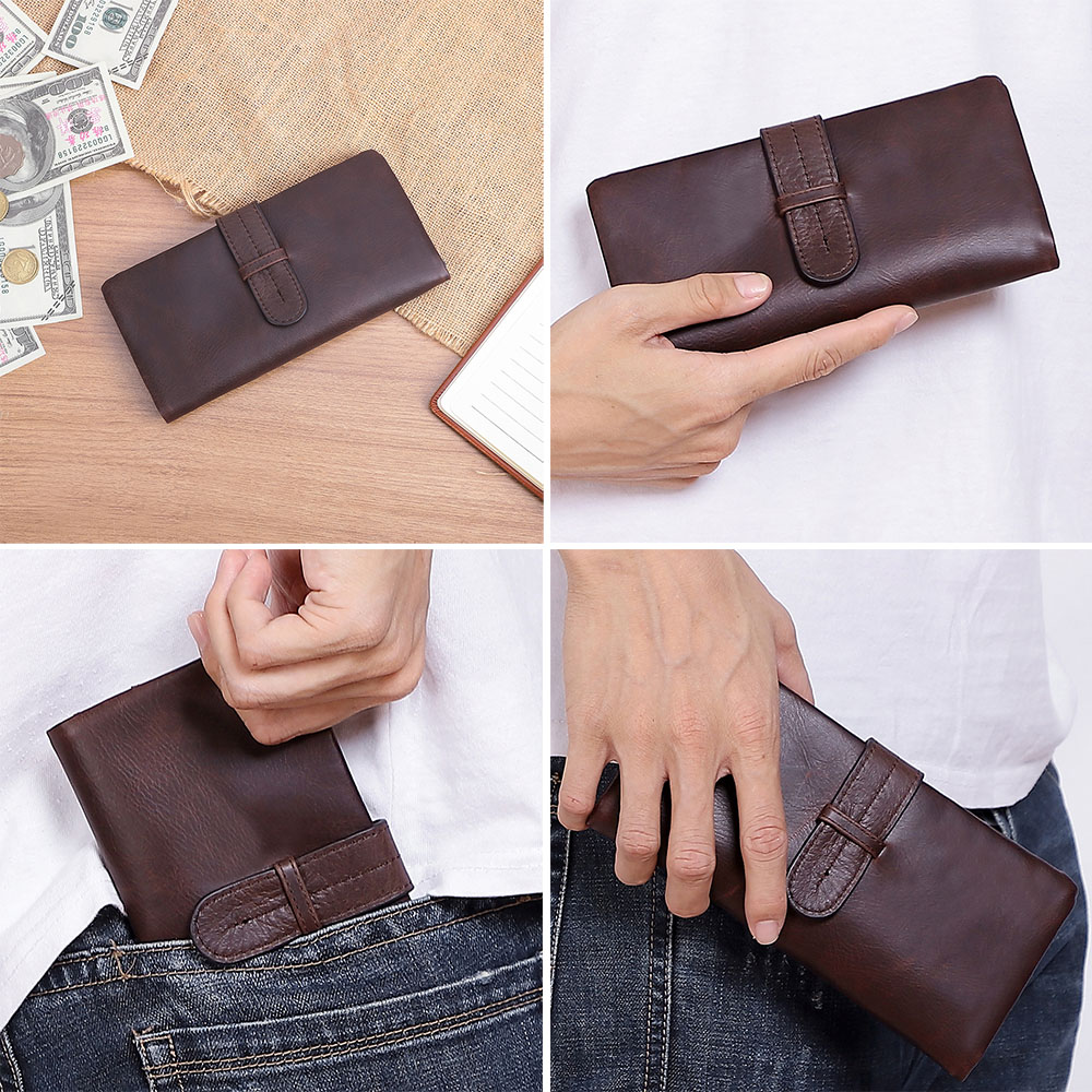 Customizable Men's Leather Casual Vintage Wallet