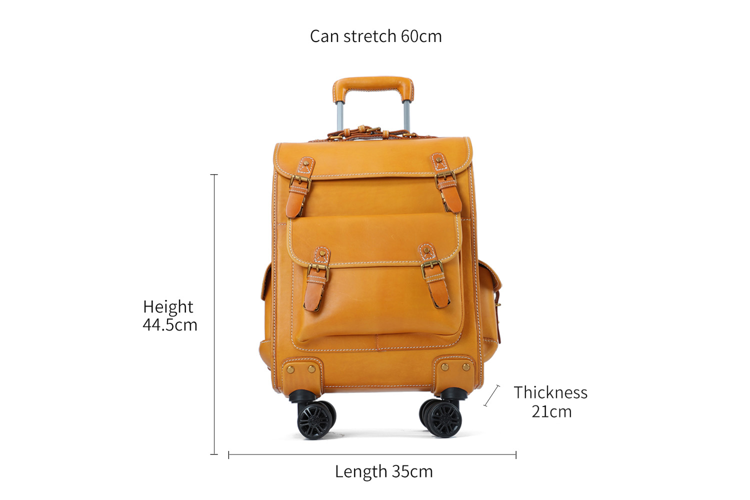 Customizable leather multifunctional large capacity suitcase (1)