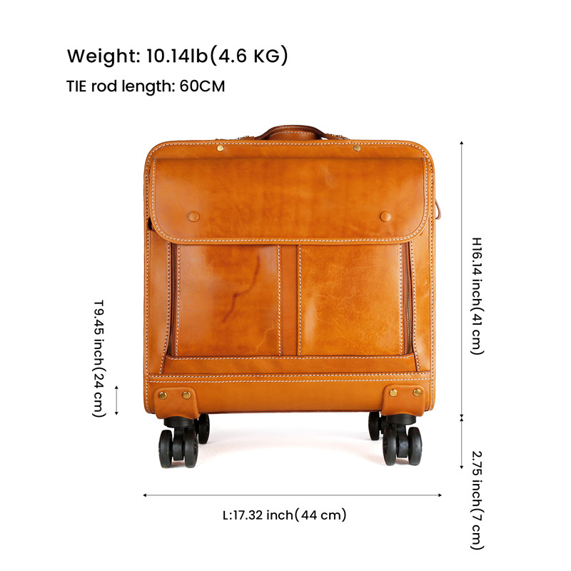 Customized LOGO Leather Suitcase (1)