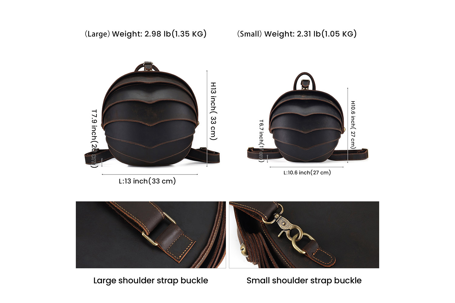 Customized Leather Beetle Styled Men's Shoulde Bag (1)