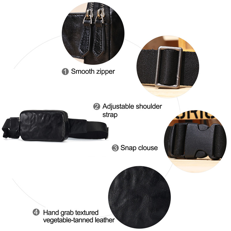 Customized Leather Chest Bags For Men  (4)