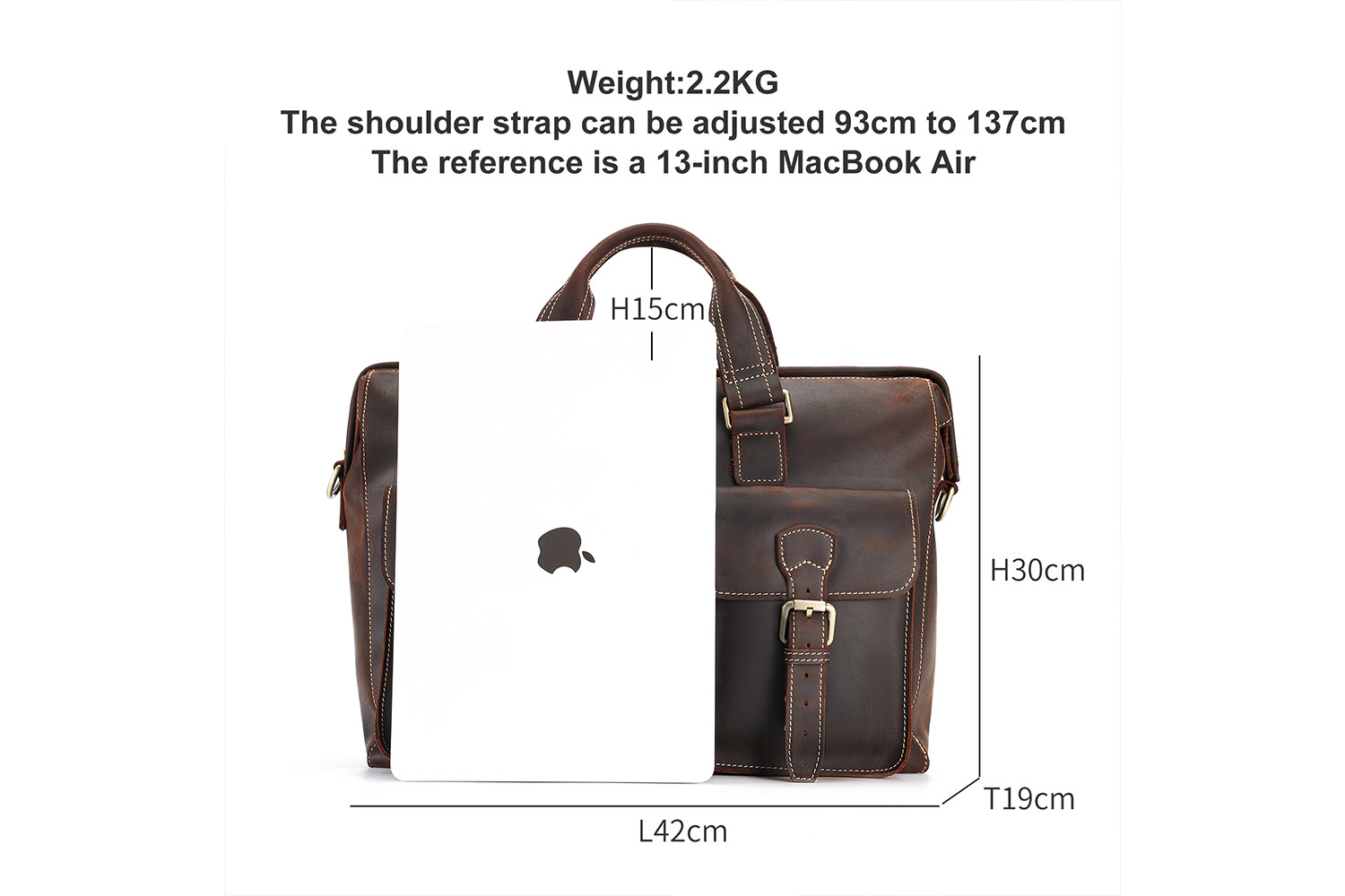 Customized Leather Men's Briefcase (3)