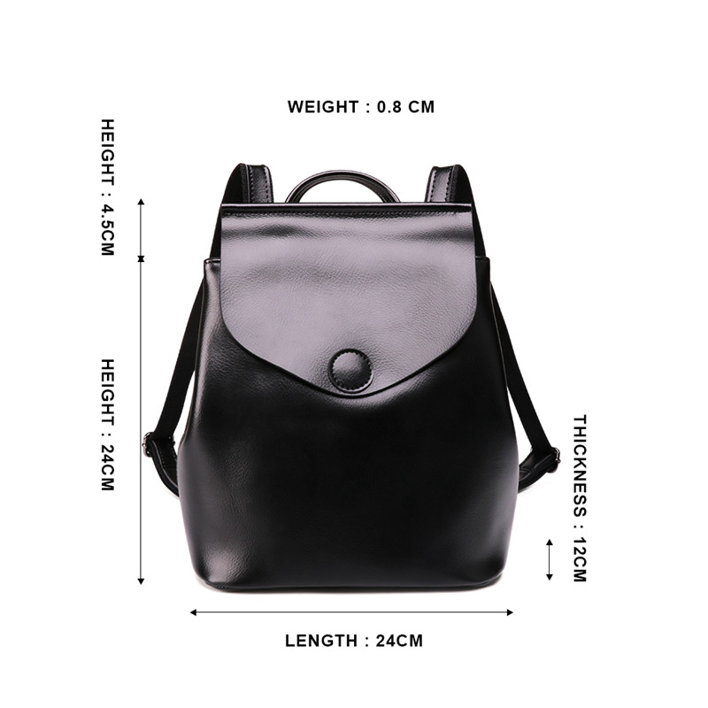 Factory Custom Leather Women's Multifunctional Backpack (2)