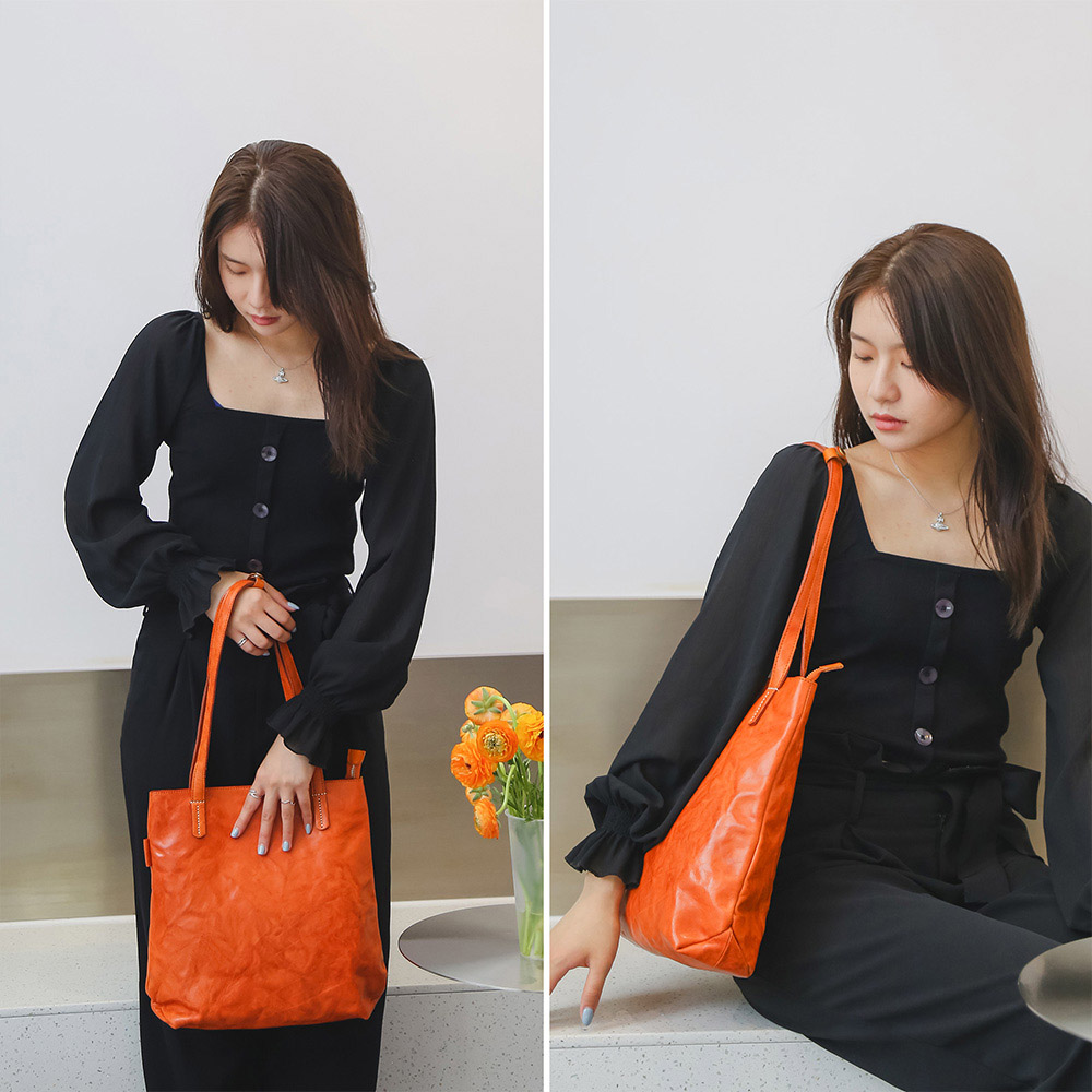 Factory Customized Logo Leather Ladies Tote Bag (2)