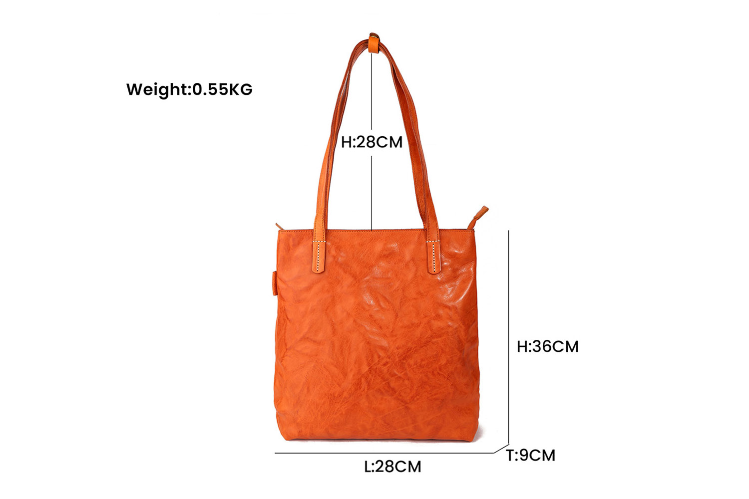 Factory Customized Logo Leather Ladies Tote Bag (5)