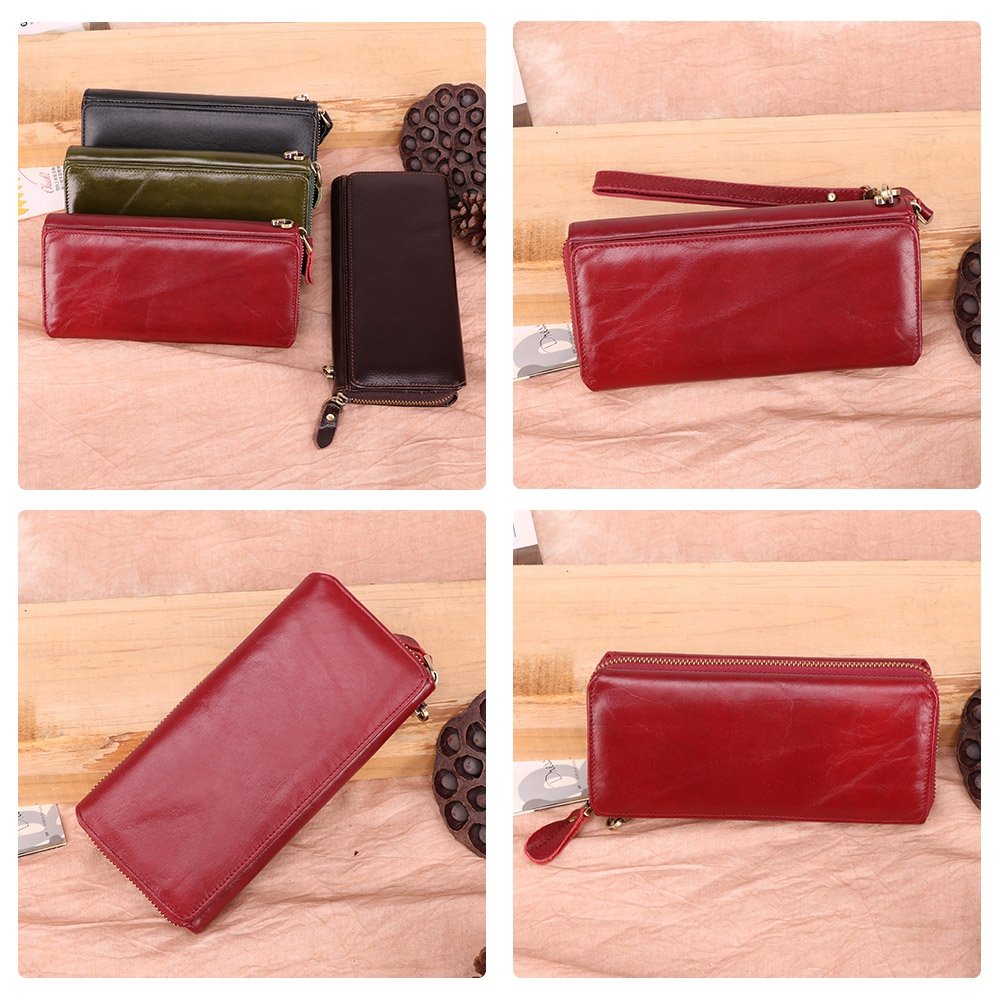 Genuine Leather Business Vintage Leather Clutch Bag