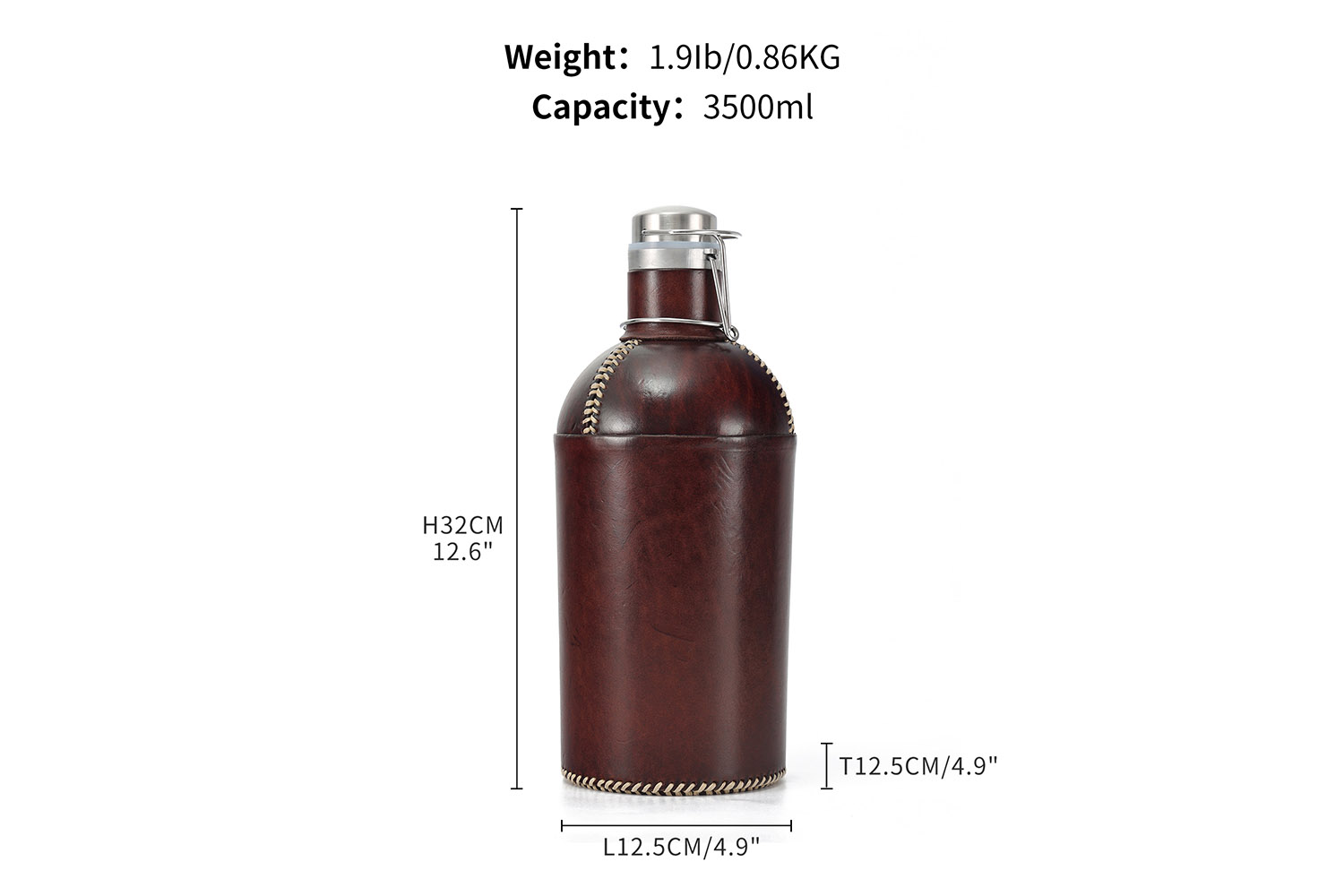 Genuine Leather Carry-on Portable Outdoor Small Wine Bottle (1)