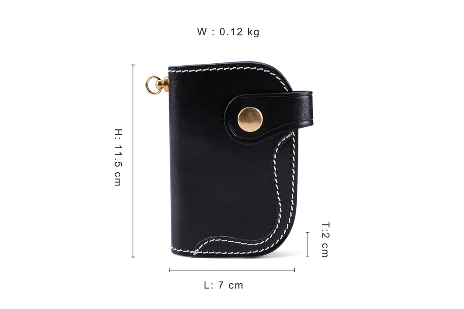 Genuine Leather Portable Waist Key Holder (2)