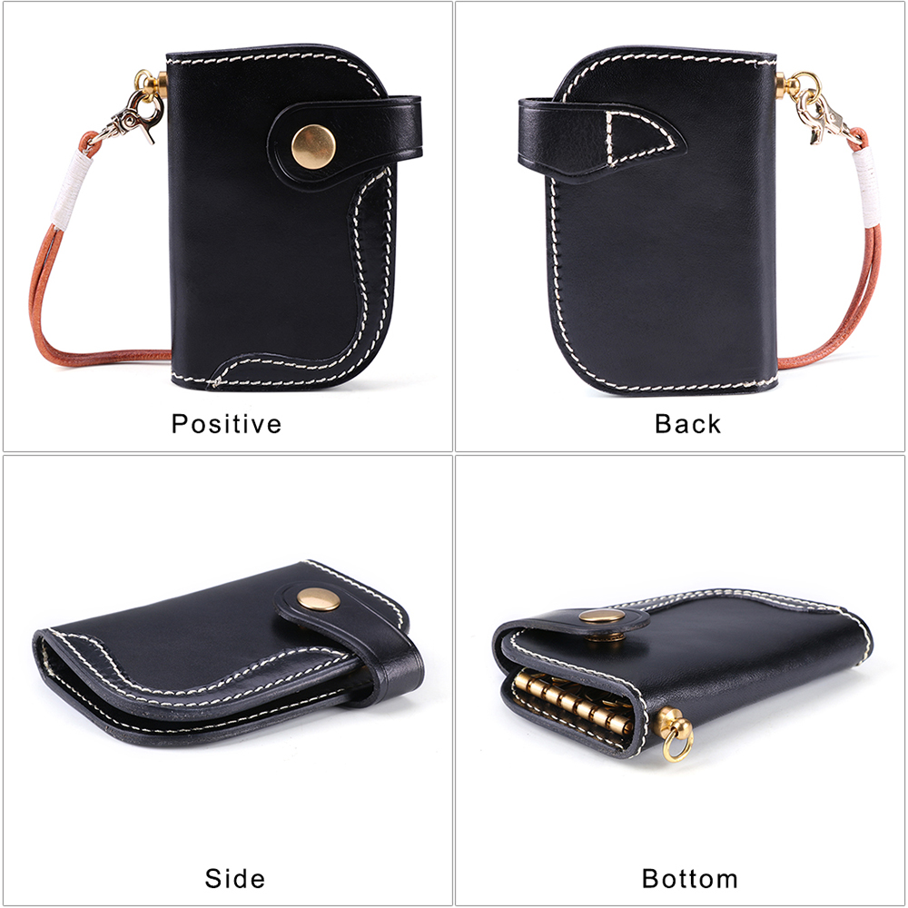 Genuine Leather Portable Waist Key Holder (3)