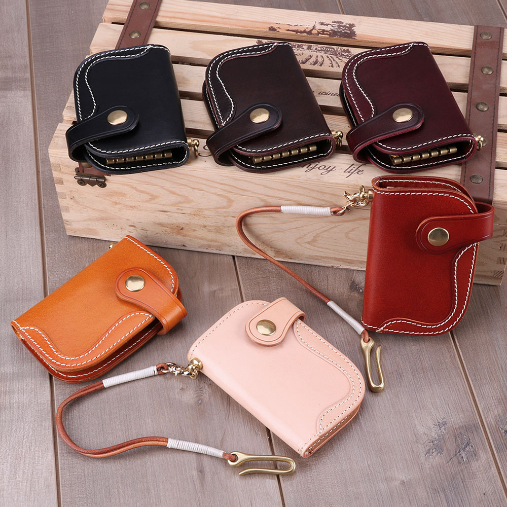 Genuine Leather Portable Waist Key Holder (6)