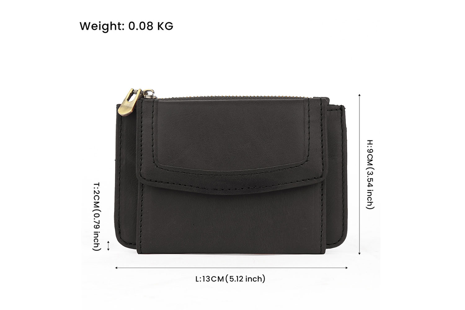 Genuine Leather Women's Short Wallet (1)