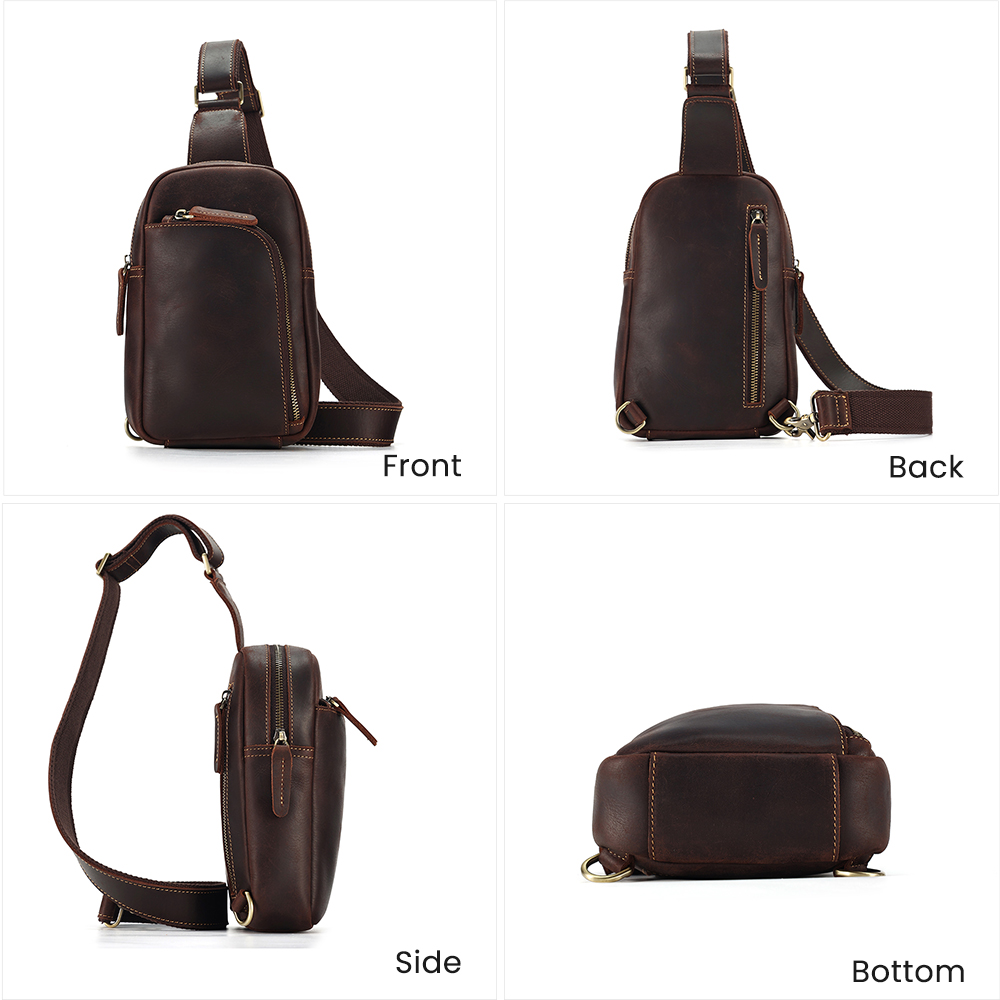 Genuine leather crossbody chest bag (34)