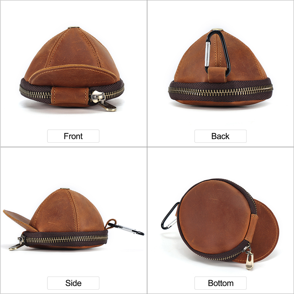 Genuine leather hat pursezero wallet (3)