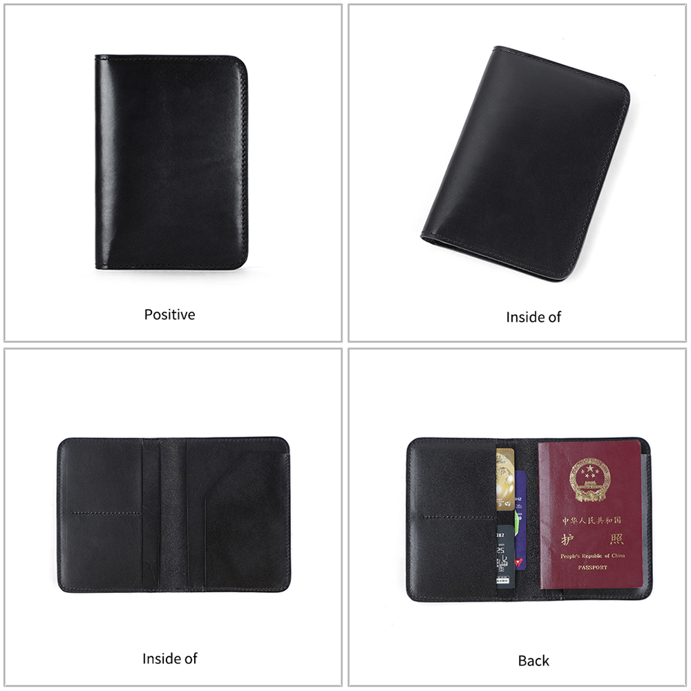 Genuine leather passport clip and ID bag (22)