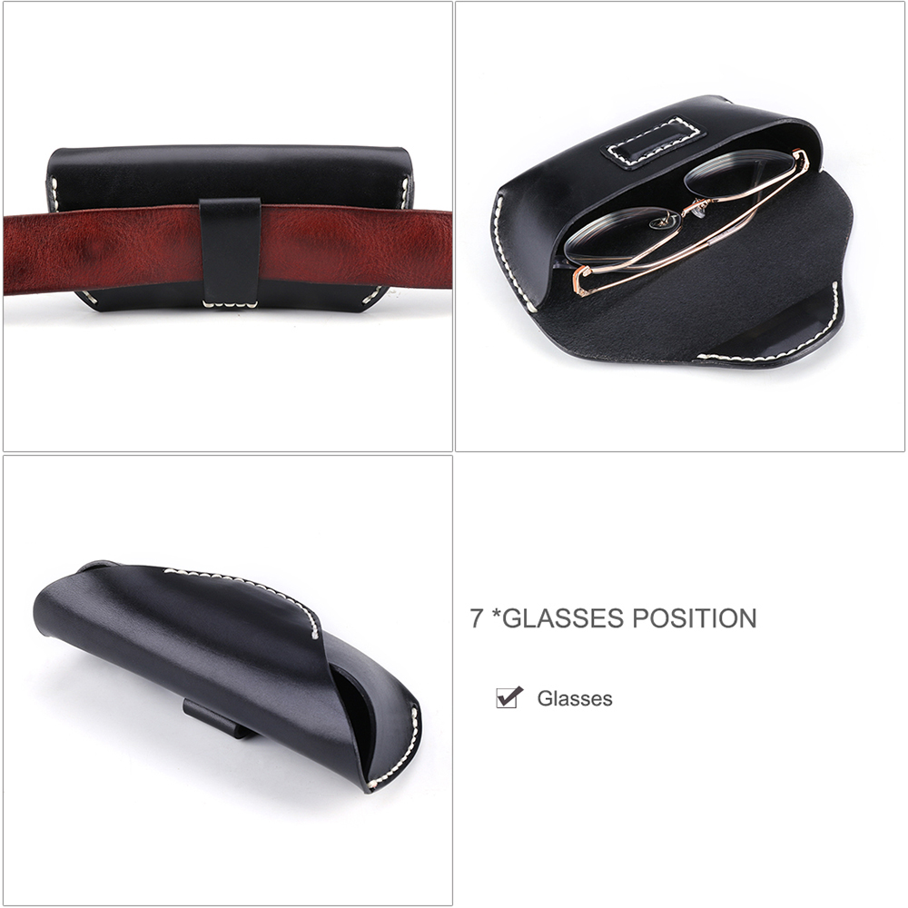 Genuine leather retro personalized glasses case (5)