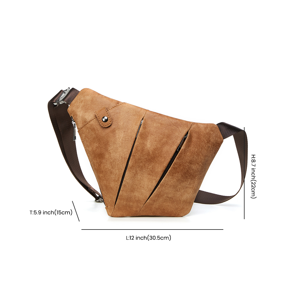 Pennaeth haen cowhide crossbody bag