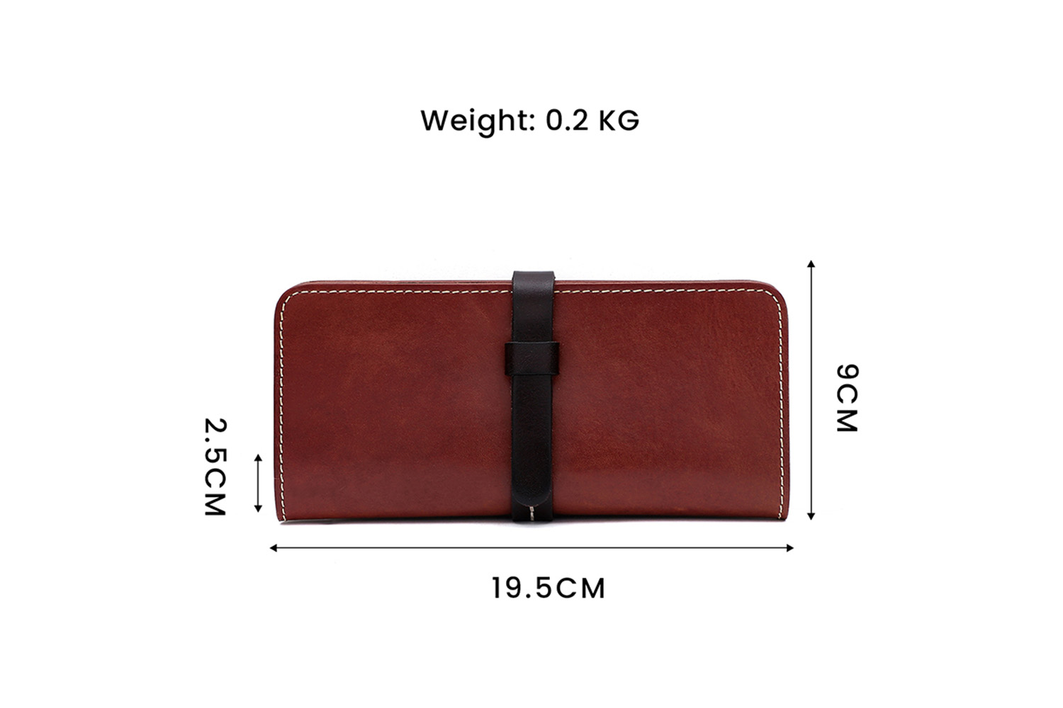 High Quality Customized Italian Vegetable Tanned Leather Ladies Clutch Bag (1)