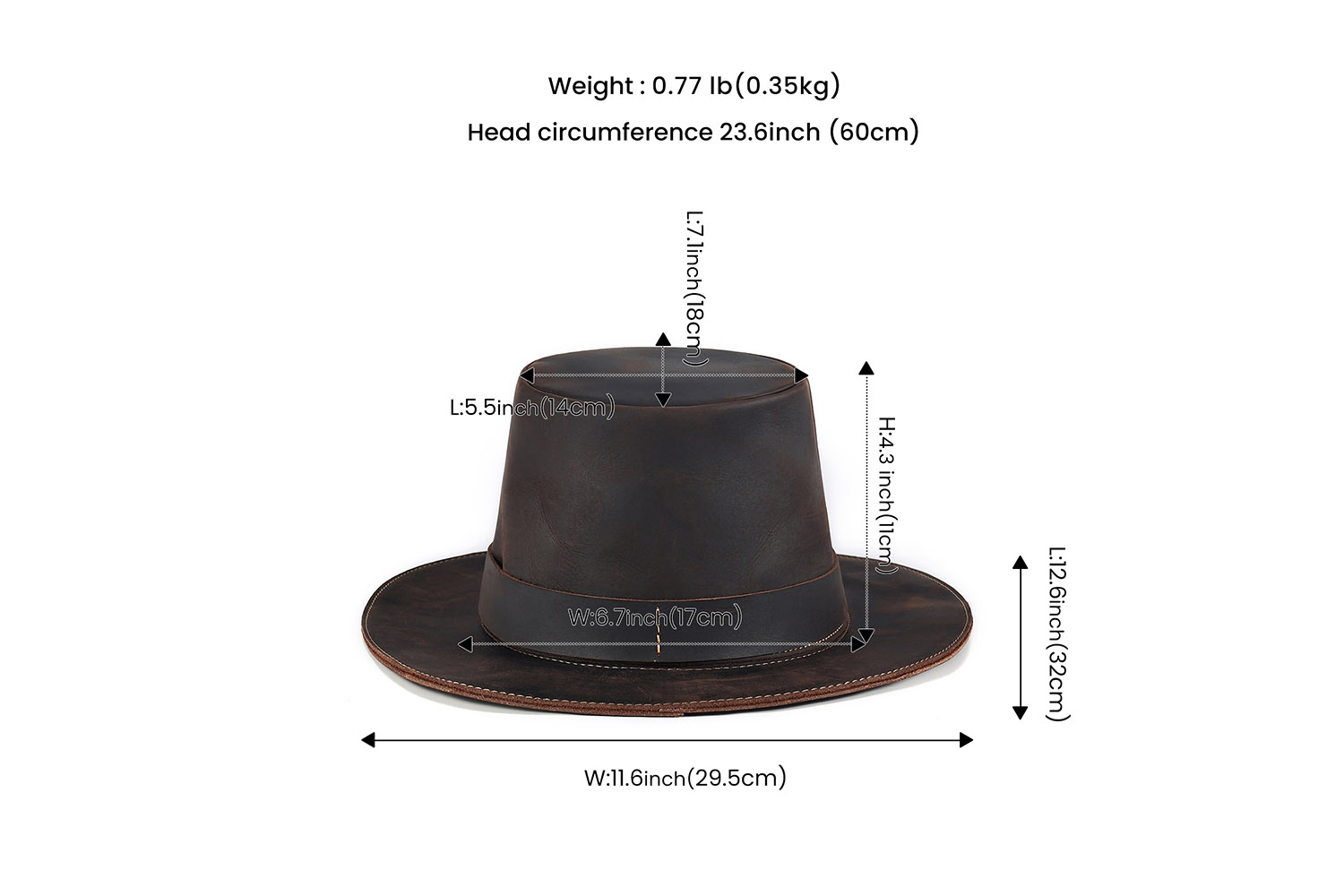 High-end customized vintage men's sun hat (1)