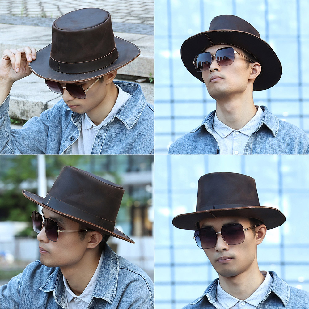 High-end customized vintage men's sun hat (2)