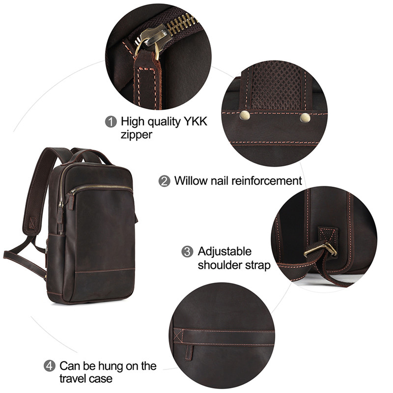 High quality customized leather men's vintage shoulder bag (4)