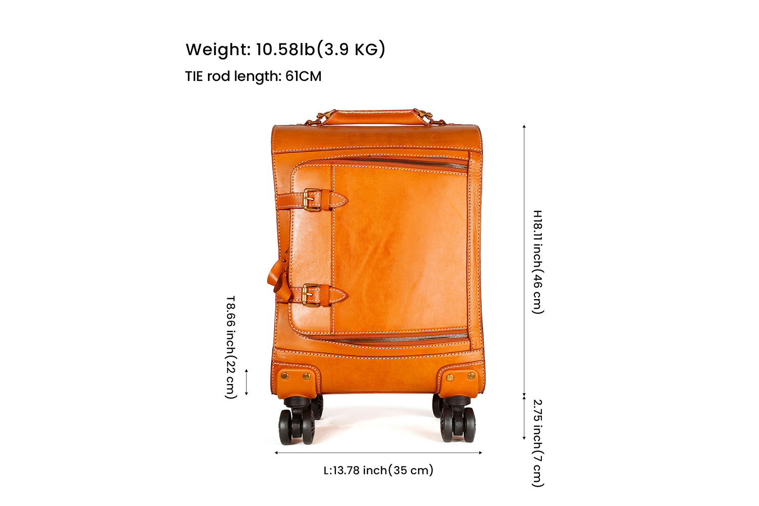 Leather luggage Factory customized suitcase (3)