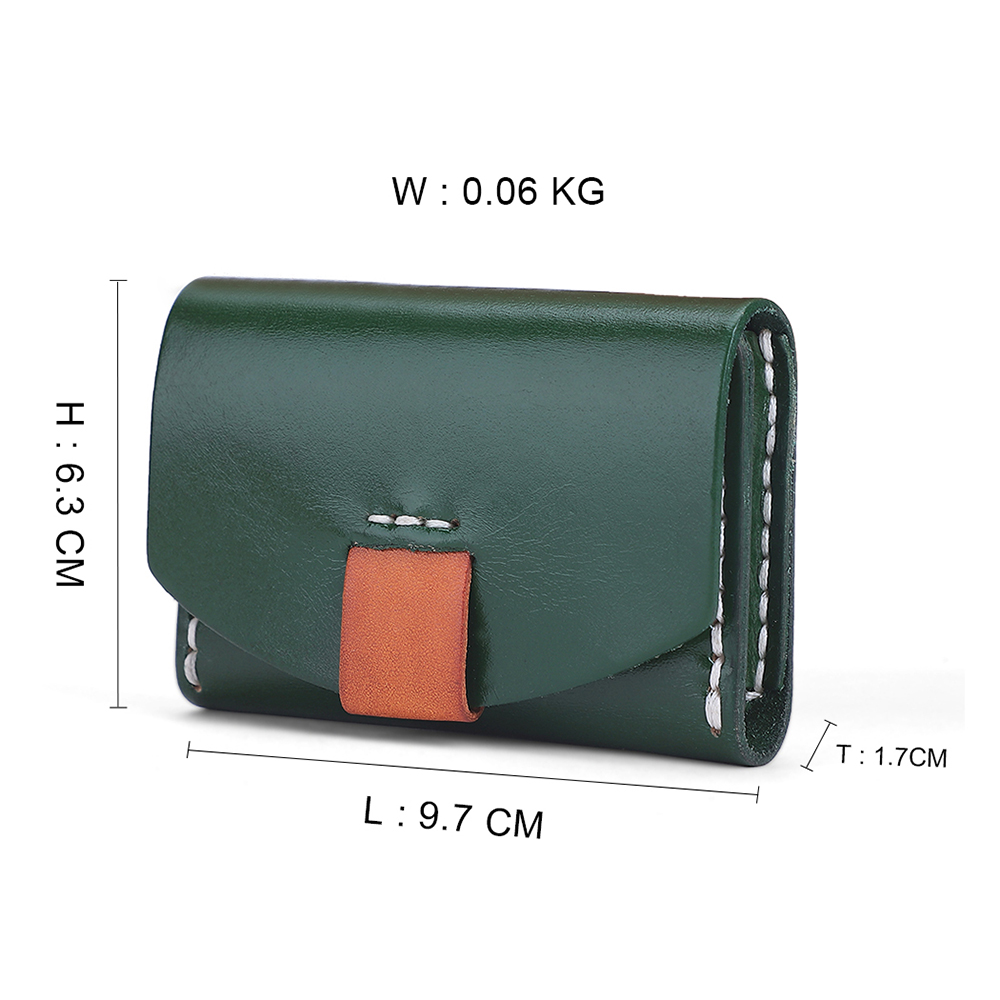 Vegetable tanned leather card bag (45)