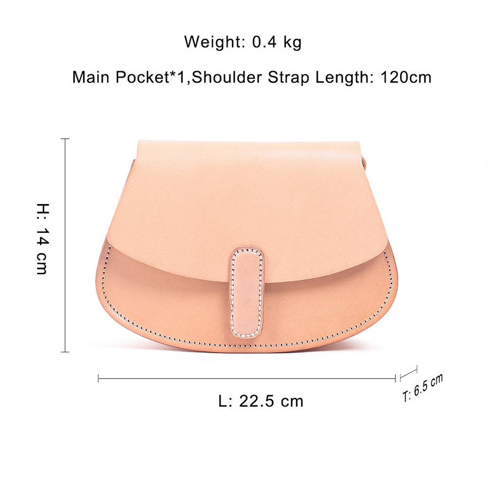 Vegetable tanned leather crossbody bag (36)