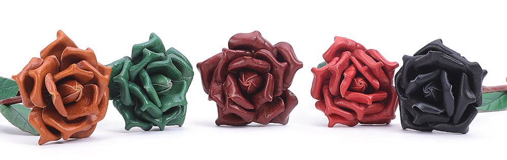 Wholesale finished handmade leather roses