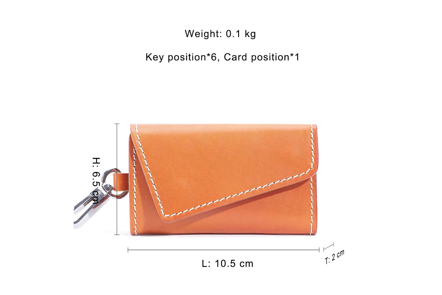 Wholesale household vegetable tanned leather key bags  (1)